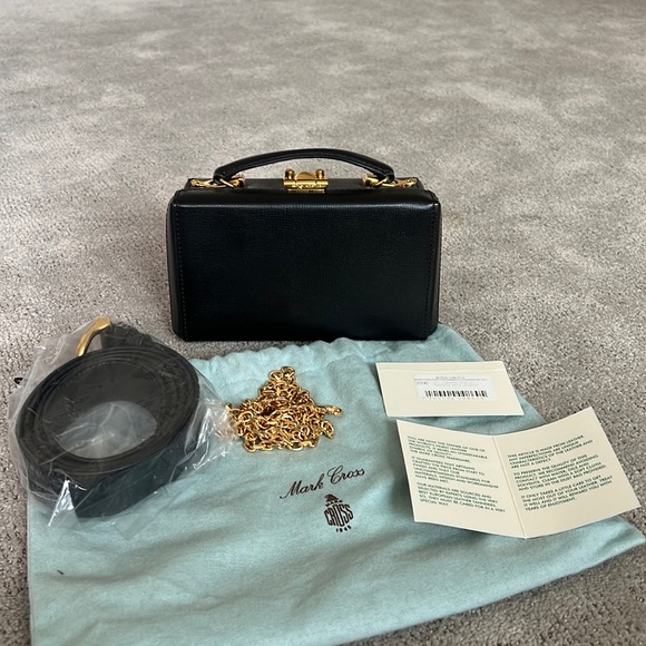 Mark Cross Black Grace Belt Bag Mini LIKE NEW - Picture 2 of 12